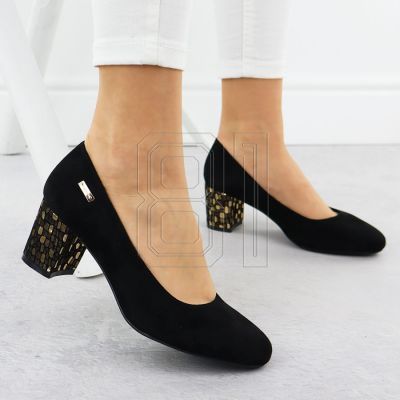 19. Suede high heel pumps Sergio Leone W SK314D black