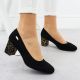 19. Suede high heel pumps Sergio Leone W SK314D black