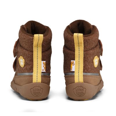 2. Affenzahn Comfy Tiger Recycled Wool Barefoot Winter Boots (01250-70003)