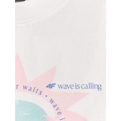 6. Women's printed T-shirt 4F 4FRSS26TTSHF4536-10S