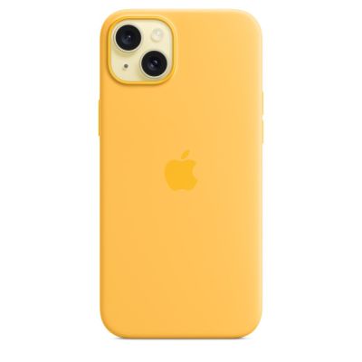 4. Apple Silicone Case with MagSafe Sunshine, for iPhone 15 Plus, MWNF3ZM/A