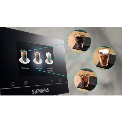 28. Siemens TP713RO9 EQ700 espresso machine (black; 19 bar)