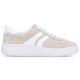 4. Beige leather sneakers Remonte Rieker D3E00-60
