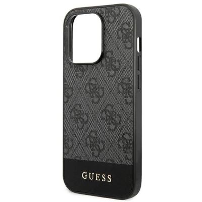 6. Guess GUHCP14XG4GLGR iPhone 14 Pro Max 6.7" grey/grey hard case 4G Stripe Collection
