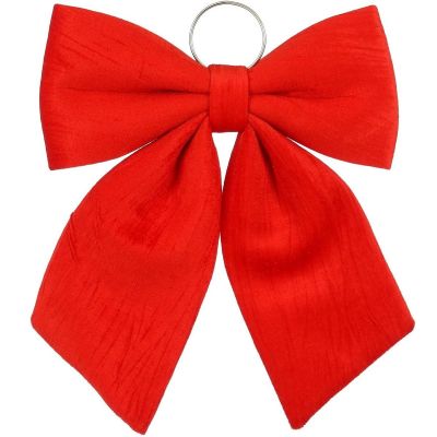 2. RED DECORATIVE BOW 32x40x3CM MICA