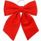 2. RED DECORATIVE BOW 32x40x3CM MICA