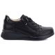 2. Women's leather wedge shoes, comfortable, black, Vinceza 79644