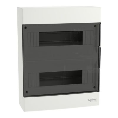 Easy9 EU IP40 surface-mounted housing EZ9EU-2-12-NT-T transparent door 2 rows 12 modules/row