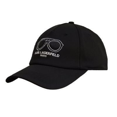 Karl Lagerfeld Paris Cap with Strapback Glasses Black - L5WH7946 blk