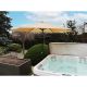 33. GARDEN UMBRELLA 300CM FOLDING BEIGE