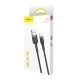 9. Baseus Cafule USB-A / Lightning 2.4A QC 3.0 cable 0.5 m - black-gray