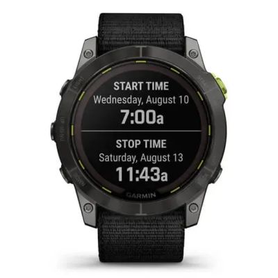 20. Garmin Enduro 2 Solar Black Carbon Gray DLC Ti Ultrafit Band 010-02754-01 Sports Watch