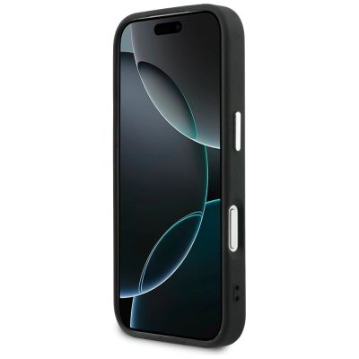 5. Karl Lagerfeld Point & Choupette Sketch MagSafe Case for iPhone 17 Pro Max - Black