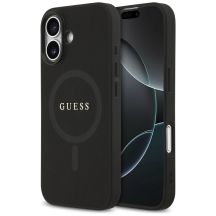 Guess Saffiano Classic Logo MagSafe case for iPhone 17 - black