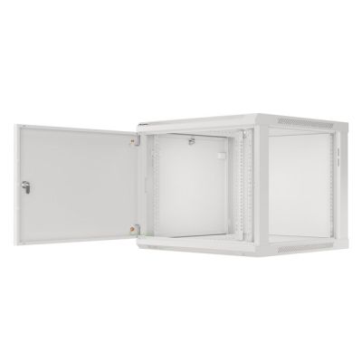 LANBERG WALL-HUNG RACK CABINET 19" 9U 600X600 METAL DOOR GRAY (FLAT PACK) WF01-6609-00S