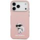 3. Karl Lagerfeld IML Aquarelle Choupette & Logo MagSafe Case for iPhone 17 Pro - Pink