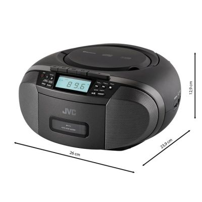 8. JVC RC-E444B black radio