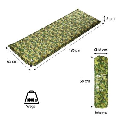 12. Nils Camp NC4050 self-inflating mat camo - 5 cm 15-05-050