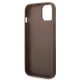 7. Guess 4G Big Metal Logo Case for iPhone 14 - Brown