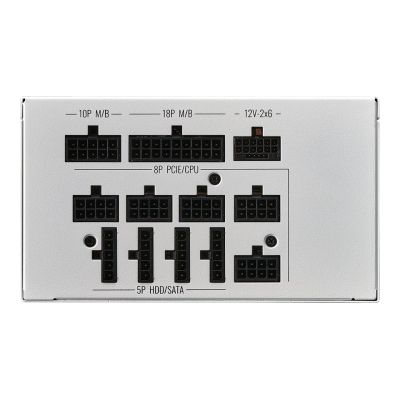 6. Cooler Master MWE Gold 1050 V2 ATX 3.1 White Edition Power Supply Module 1050 W 24-pin ATX White