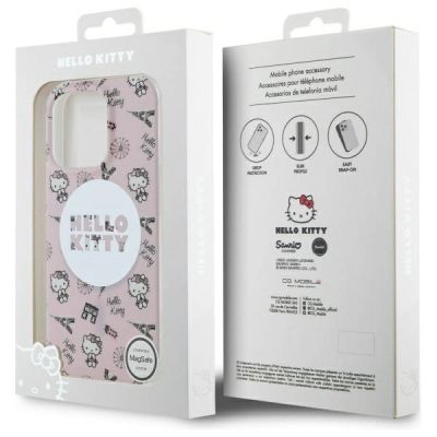 8. Hello Kitty IML All Over Paris Magsafe iPhone 16 Pro Case - Pink