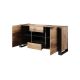 2. Chest of drawers WOOD 164/44/80 wotan oak + anthracite