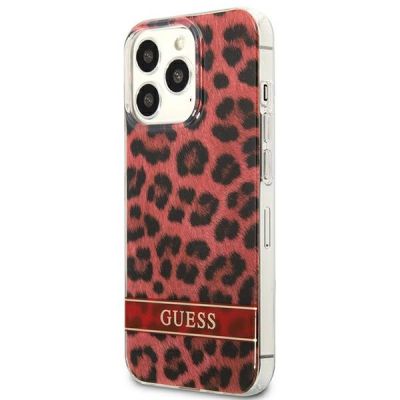 2. Guess GUHCP13LHSLEOR iPhone 13 Pro / 13 6.1" red/red hardcase Leopard