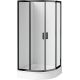 Semicircular shower cabin with shower tray 80x80 cm