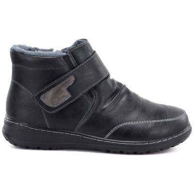 2. Women's comfortable insulated ankle boots, black, Vinceza 87734