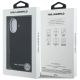 8. Karl Lagerfeld FW Stamped Karl MagSafe iPhone 16 Case - Black