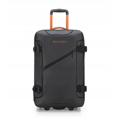 2. Puccini Colorado Medium Soft Travel Suitcase Black - EM50249B-1