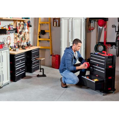 14. Keter 237786 6-drawer tool rack on wheels
