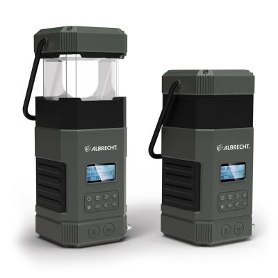 Albrecht DR 114 DAB Battery-powered camping lantern USB port