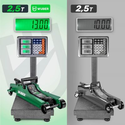 10. Low-Profile Car Jack 80–375 mm 2.5T W22002 WUBER