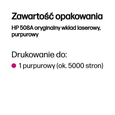 7. TONER CARTRIDGE 508A MAGENTA/.