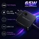 2. QOLTEC GAN 65W AC CHARGER | USB-C PD PPS | 5-21V | 3-3.25A