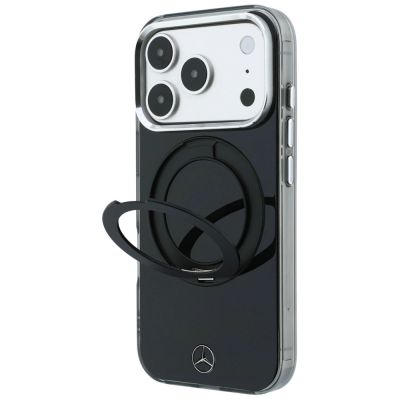 2. Mercedes Ring Stand Iconic Logo MagSafe Case for iPhone 18 Pro Max / 17 Pro Max - Black