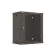 17. LANBERG WALL-MOUNTED RACK CABINET 19" 12U 540X350 BLACK GLASS DOOR (FLAT PACK)