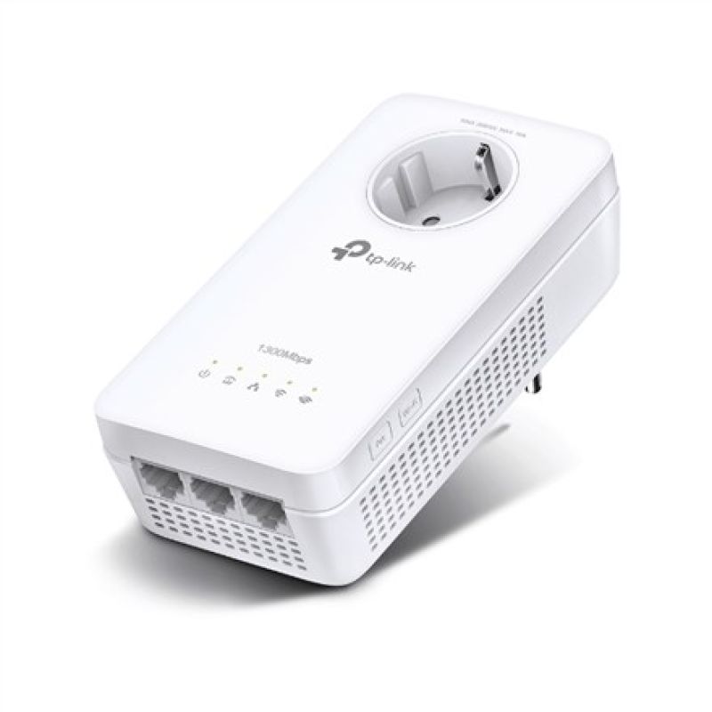 3. TP-Link TL-WPA8631P Network Adapter for PowerLine 300 Mbit/s Wired LAN Wi-Fi White 1 pc.