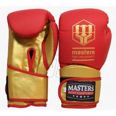 9. Masters Boxing Gloves RPU-COLOR/GOLD 10 oz 01439-0210