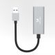 4. Wozinsky WAU-45A Ethernet Network Adapter Gigabit RJ45 1000 Mb/s USB-A LAN Network Card - Gray
