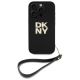 2. DKNY Wrist Strap Stock Logo iPhone 16 Pro Max Case - Black