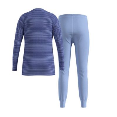2. Thermal underwear - Odlo Set long ACTIVE WARM SET size 104cm Blue