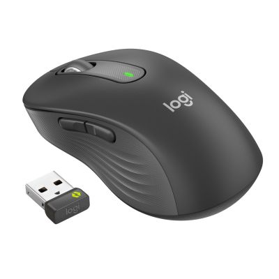 9. Logitech Signature M650 for Business Mouse Office Right Side RF Wireless + Bluetooth Optical 4000 DPI