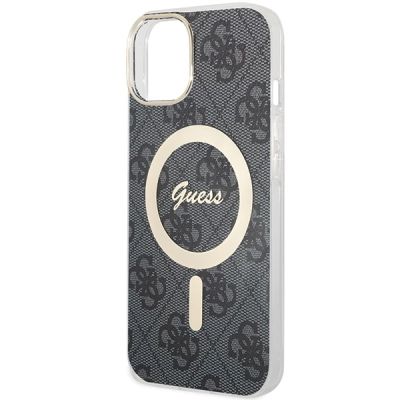 5. Guess IML 4G MagSafe case for iPhone 15 - black