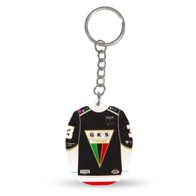 3. GKS Tychy (Away) SREBBREKH-GKS hockey jersey keychain