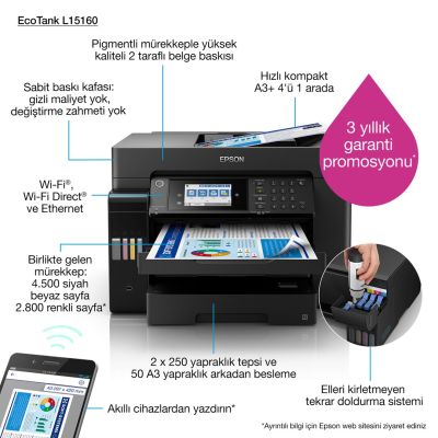 19. Epson MFP ITS L15160 A3+ Printer