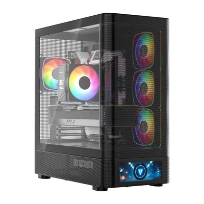 8. MODECOM VOLCANO AQ 500 ARGB MIDI BLACK CASE