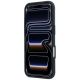 5. Mercedes Leather Semi Wrap Wood Effect MagSafe Case for iPhone 17 Pro Max / 18 Pro Max - Blue