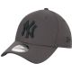 New Era 9FORTY Diamond New York Yankees MLB Cap 12523906 Grey OSFM